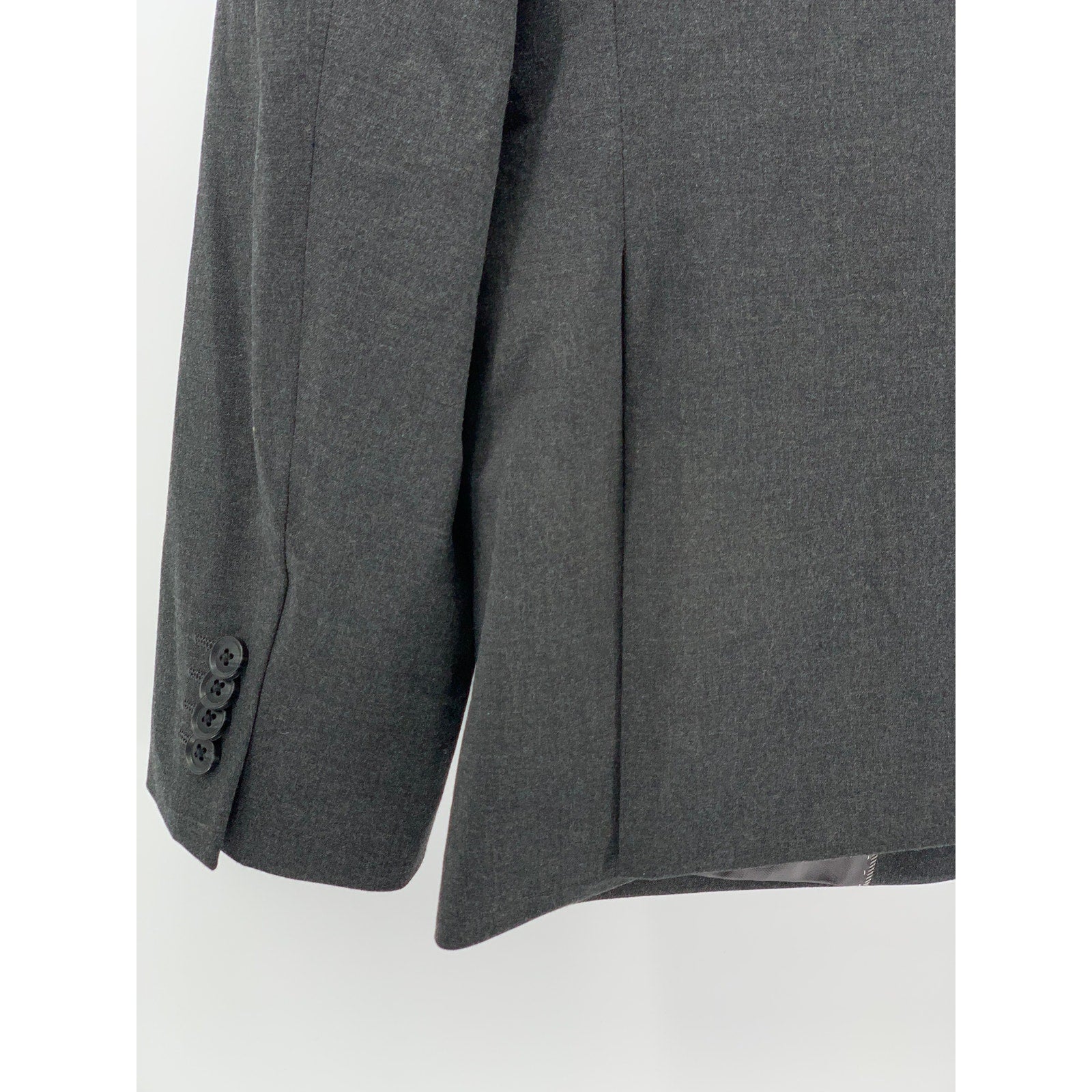 ALFANI Men's Charcoal Gray Slim-Fit Two-Button Notch Collar Blazer SZ 44S