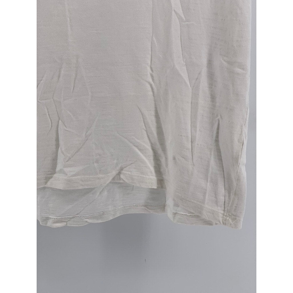 SONOMA GOODS FOR LIFE Women's Off-White Lace Trim Short Sleeve Top SZ L
