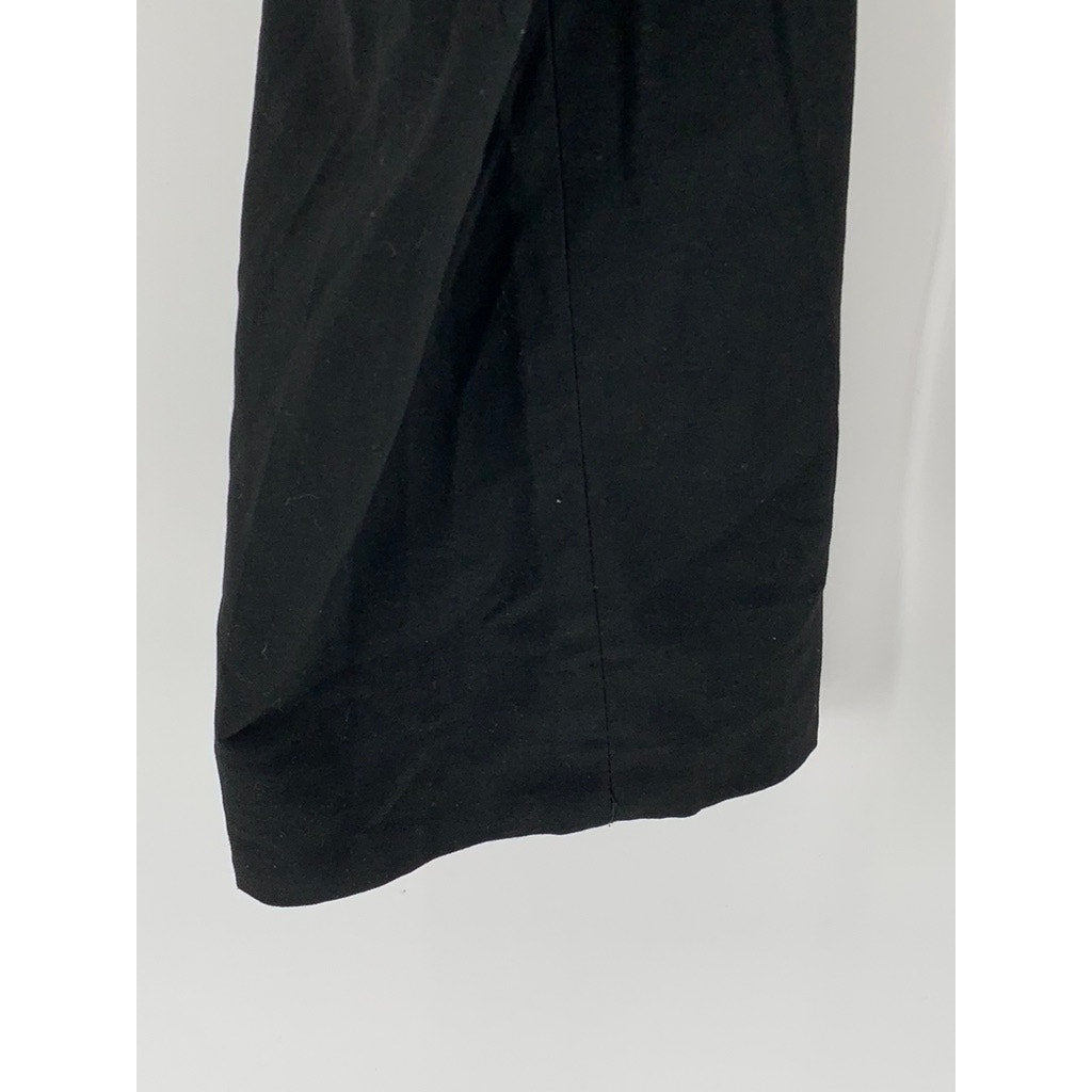 CALVIN KLEIN Men's Black Solid Straight-Leg Flat Front Regular-Fit Pants SZ38X30
