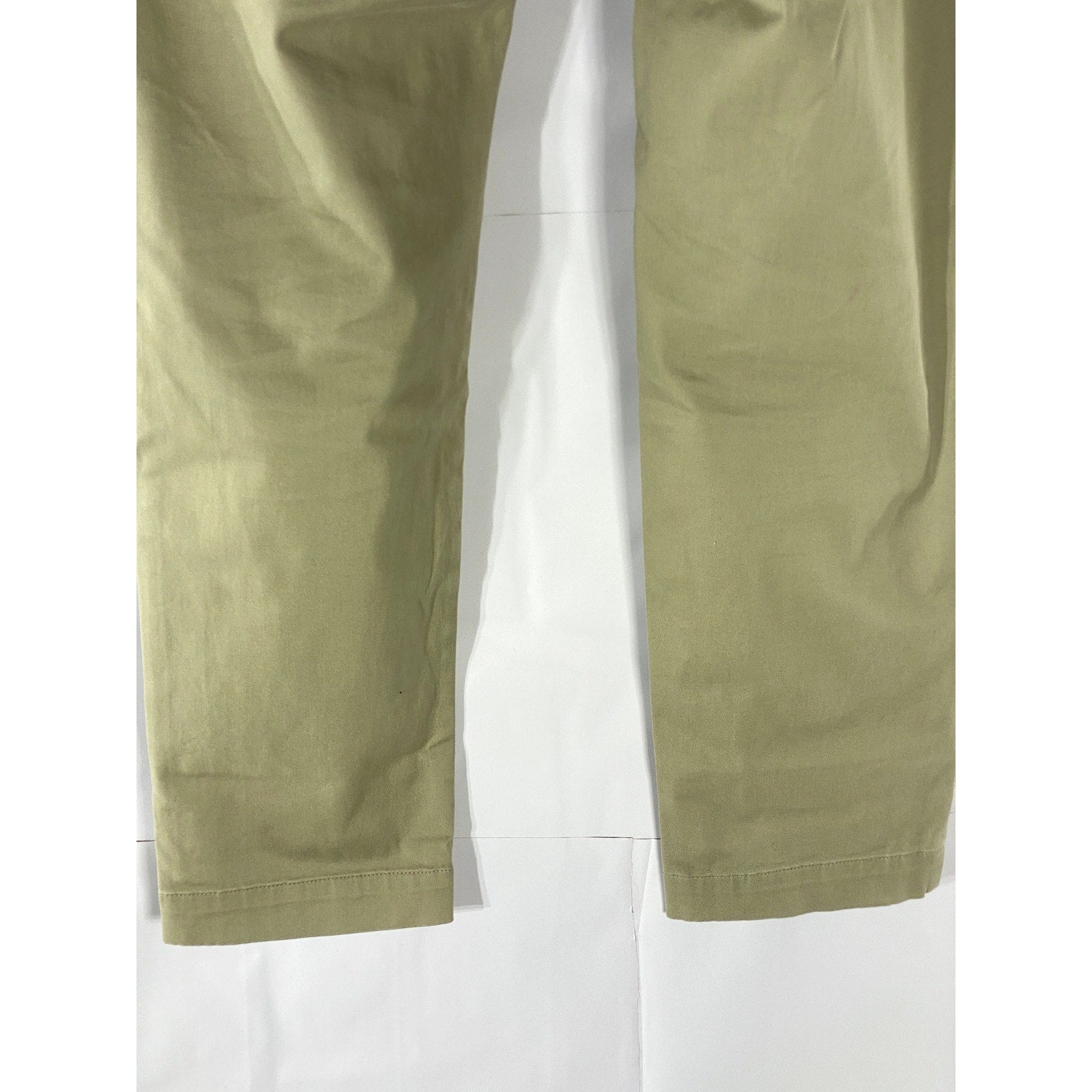 BANANA REPUBLIC Men's Tan Solid Mason Athletic Tapered Fit Chino Pants SZ 35X32