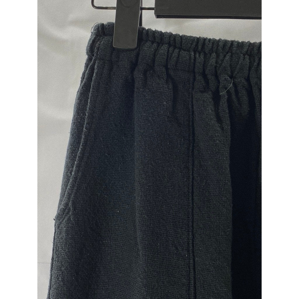 UNBRANDED Women's Black Solid Relaxed-Fit Elastic Waist Pull-On Sweatpants SZ M