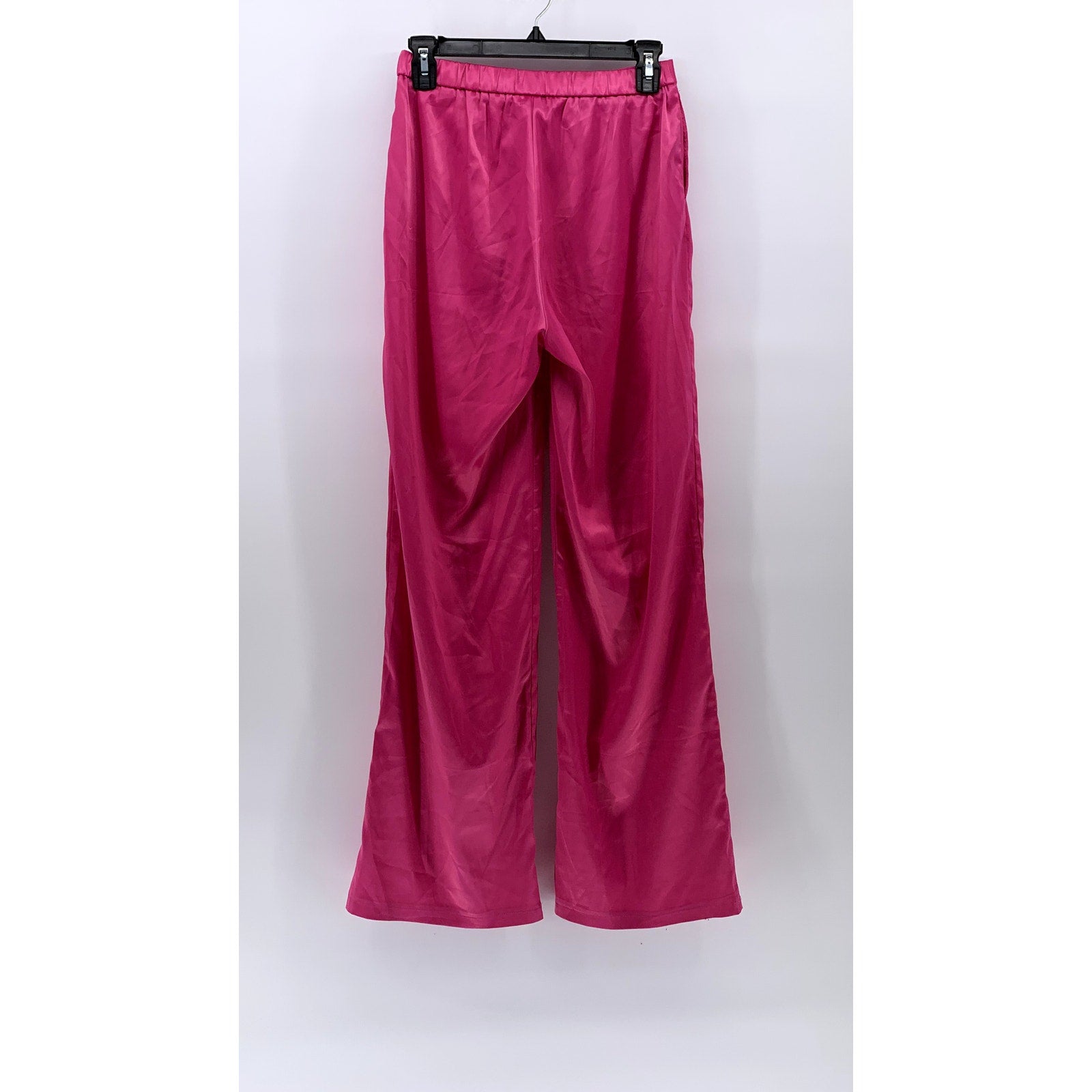 ADIKA Women's Fuchsia Pink Wide-Leg High-Rise Dress Up Pant SZ S