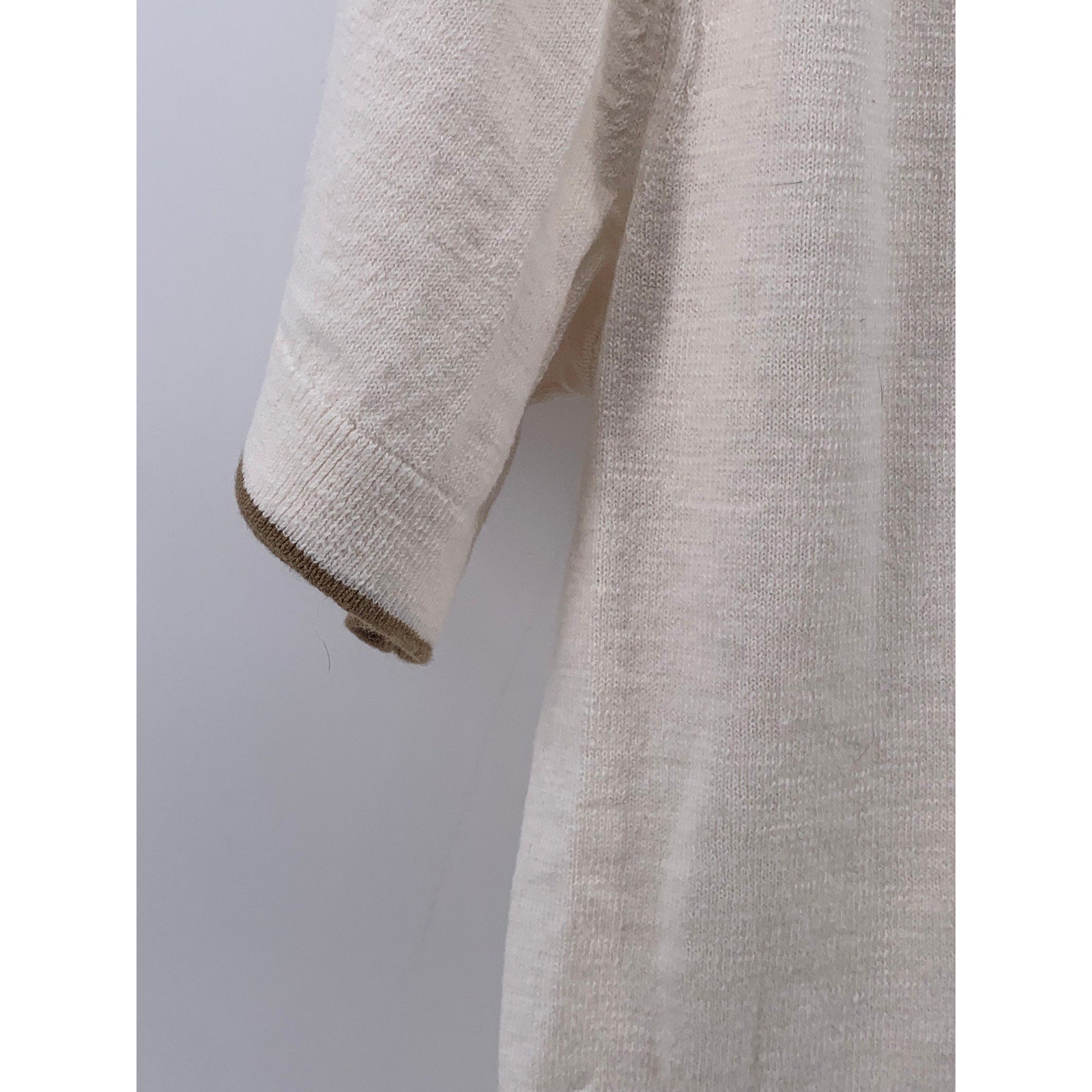 BANANA REPUBLIC Men's Off-White Short Sleeve Organic Cotton Polo Shirt SZ L