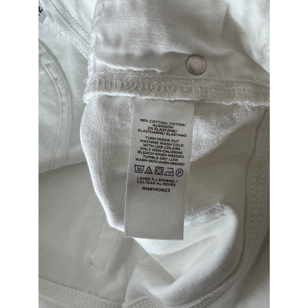 LOFT Women's White The Skinny Modern Denim Five-Pocket Jeans SZ 31