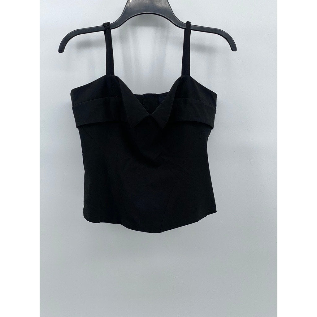 FOREVER 21 Women’s Black V-Neck Spaghetti Strap Tank Top SZ M