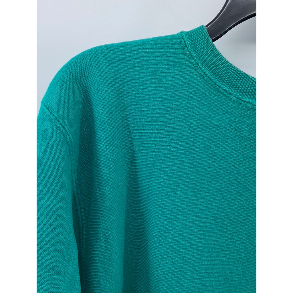 CHAMPION Men's Green Vintage Crewneck Reverse Weave Long Sleeve Sweatshirt SZ2XL