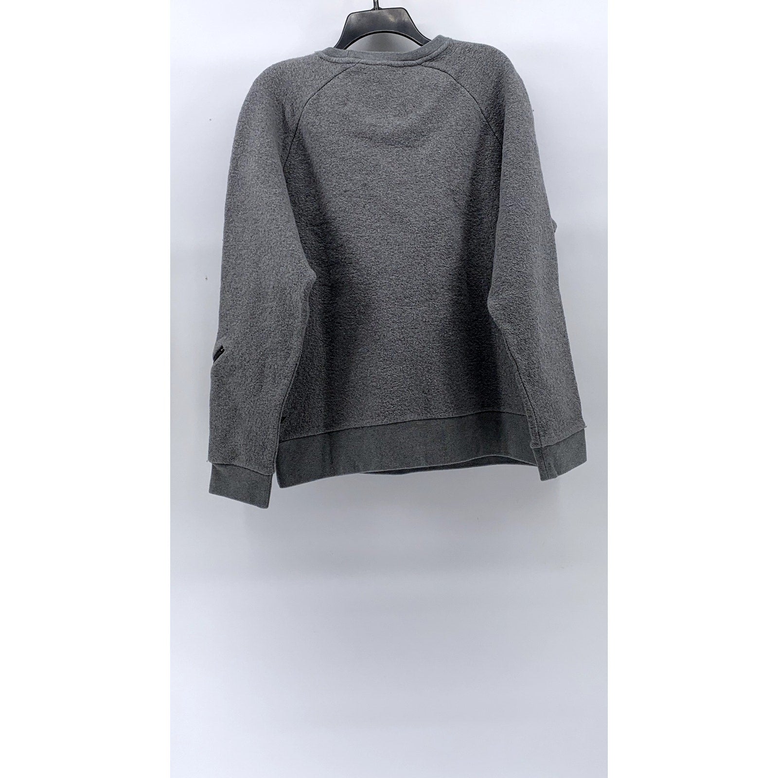 UNDER ARMOUR Men's Gray Fitted Crewneck Long Sleeve Sweatshirt SZ XL