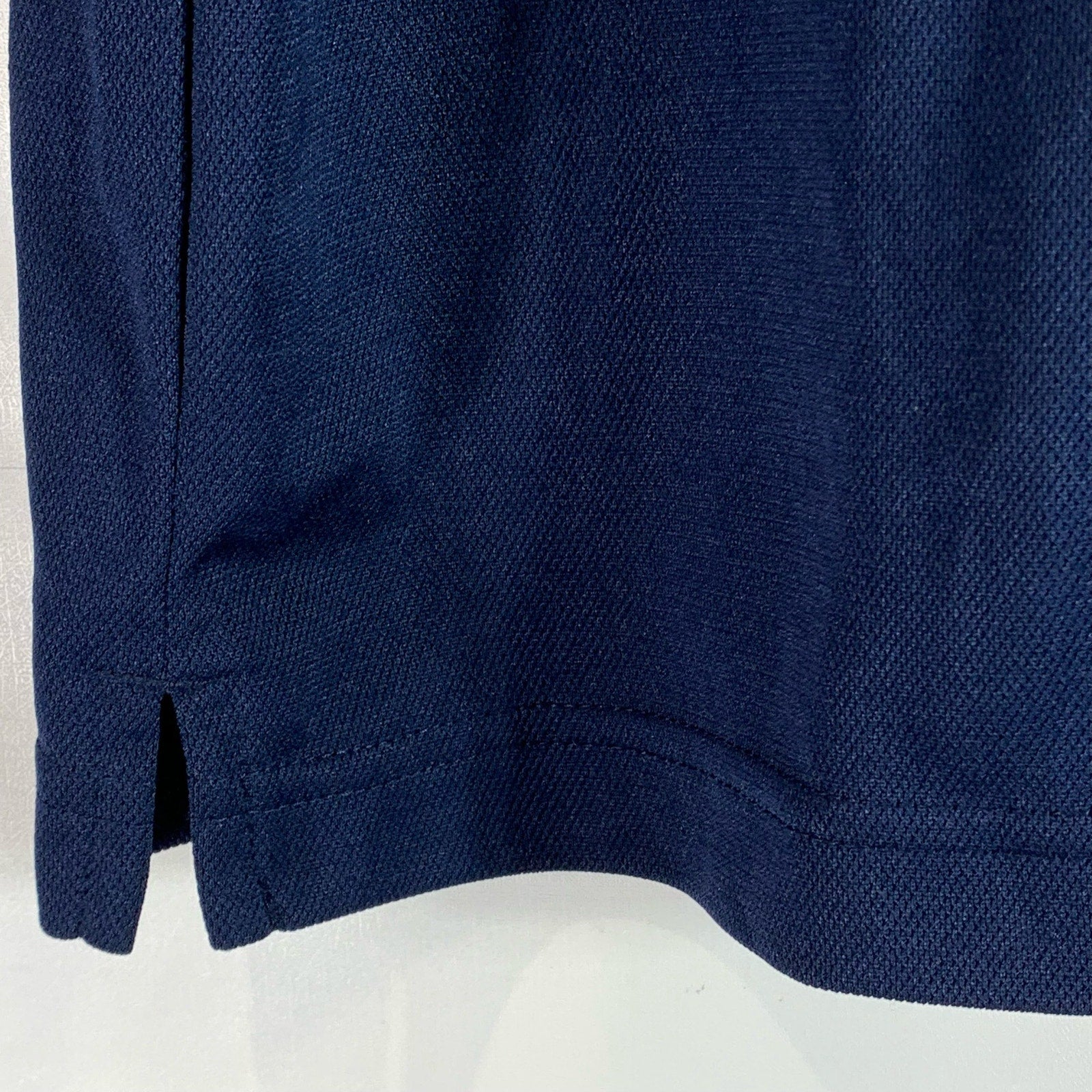 ADIDAS Men's Navy Climalite Standard-Fit Short Sleeve Golf Polo SZ L