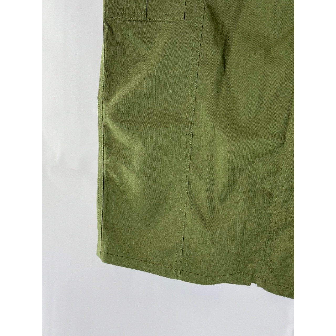 MOTEL Women's Dark Olive Widya Midi Straight Cargo Skirt SZ XS(US4)