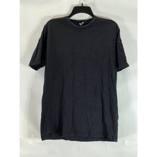 ASOS Men's Black Solid Crewneck Graphic Short Sleeve T-Shirt SZ M