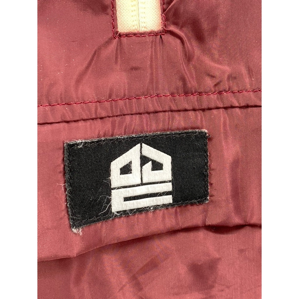 OAHU GEAR COMPANY Men's Burgundy Half Zip Long Sleeve Pullover Jacket SZ S