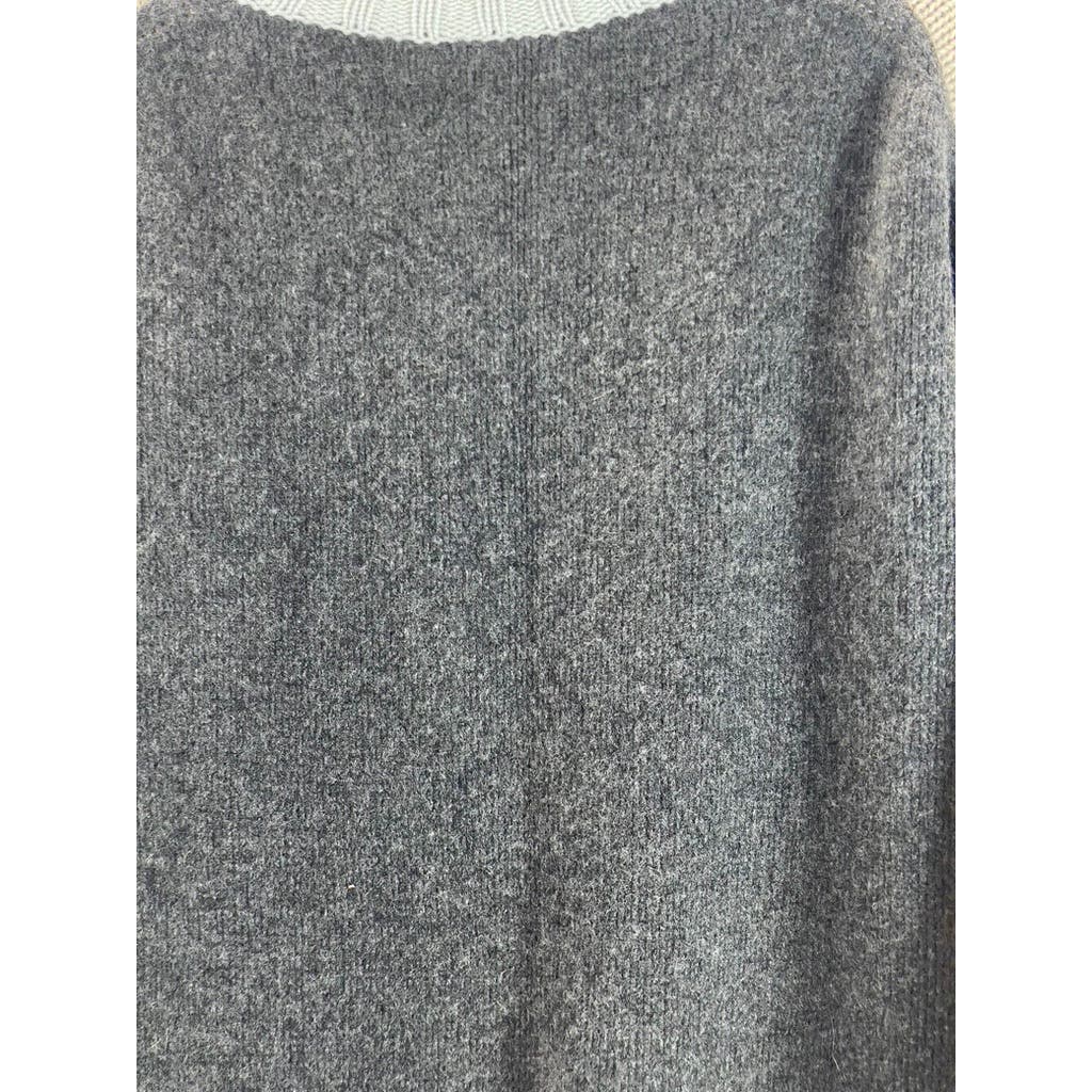 MAGASCHONI Women’s Multi Colorblock Wool & Cashmere Mock-Neck Sweater SZ XL