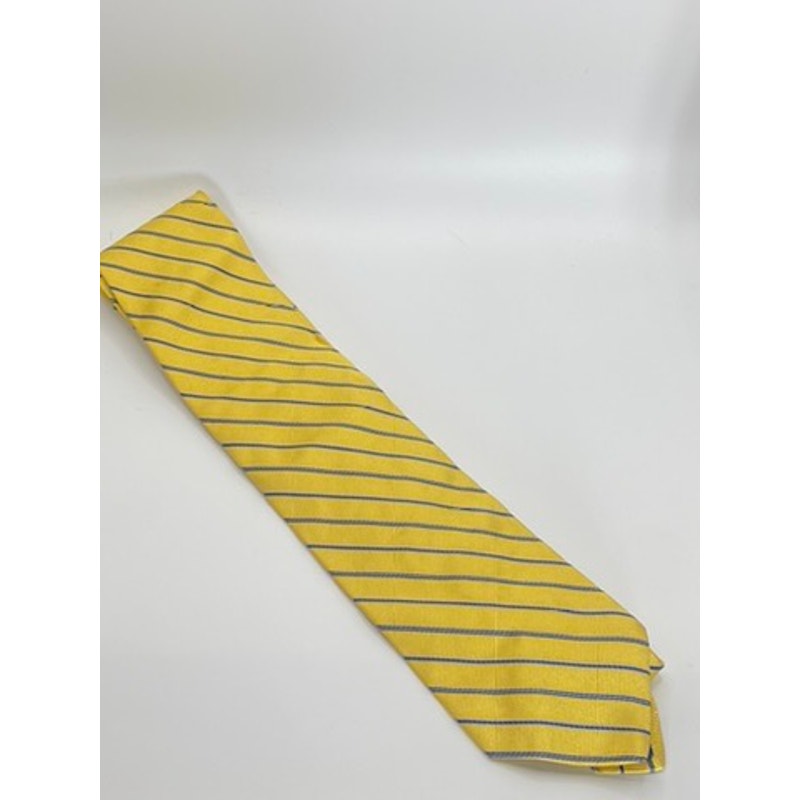 BROOKS BROTHERS Men's Yellow/Blue Striped Tie