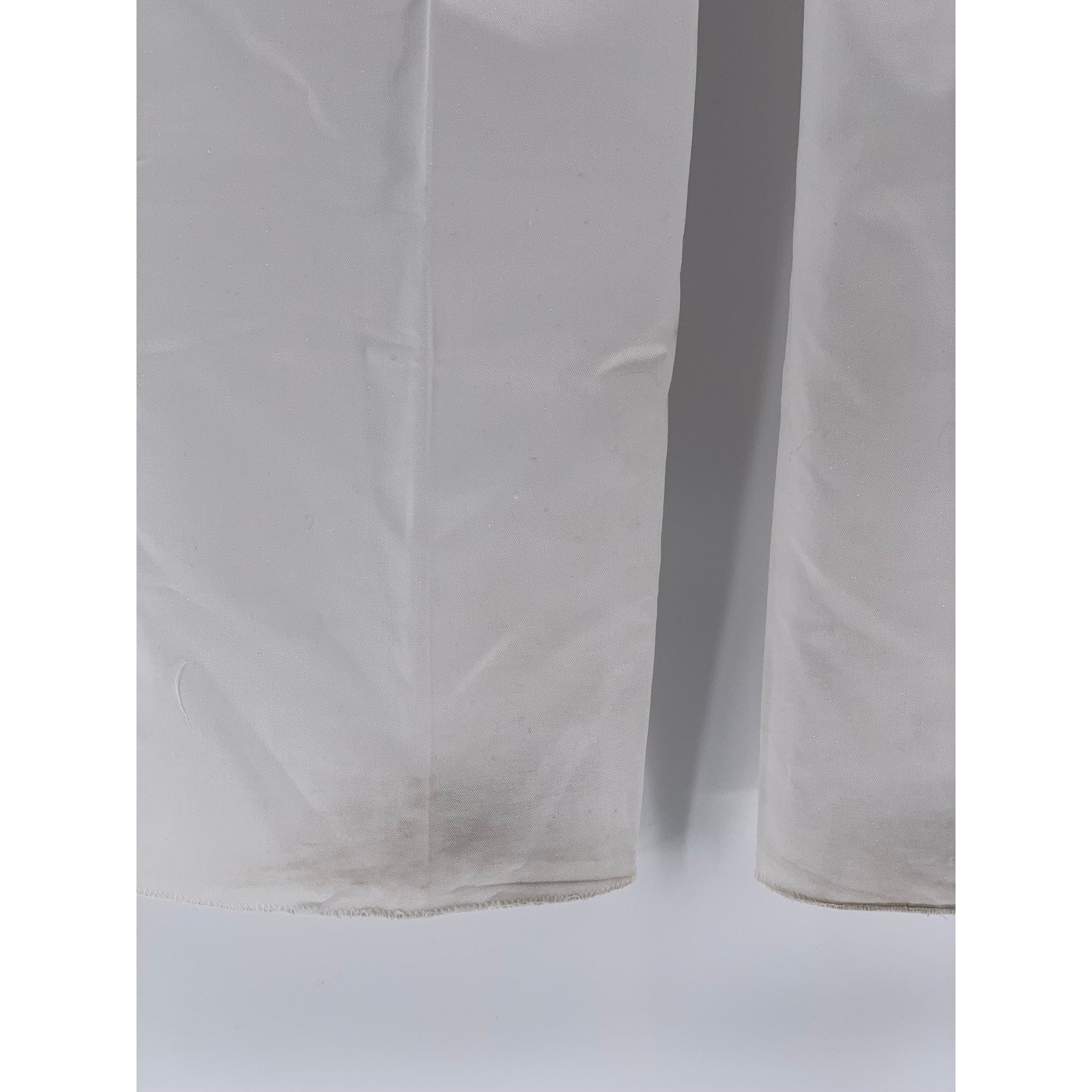 DSCP BY BREMEN BOWDON Men's White Solid Regular-Fit Wide-Leg Pants SZ 34