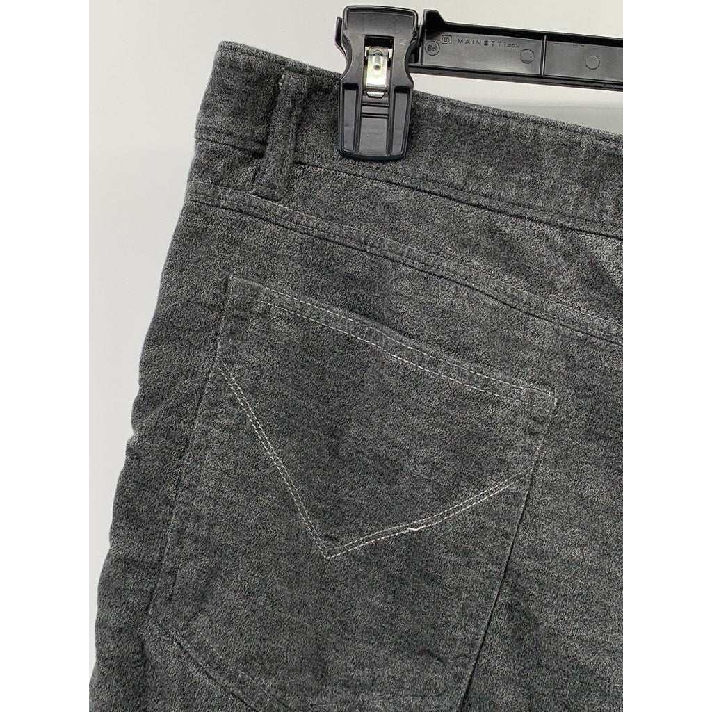 JOHN VARVATOS STAR USA Men's Washed Black Denim Straight Fit Cut-Off Shorts SZ M