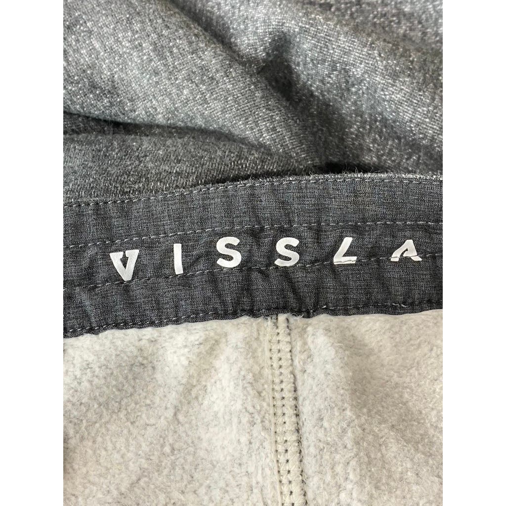 VISSLA Men's Charcoal Heather The Trip Sofa Surfer Elastic Pull-On Pant SZ XL