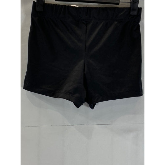 NIKE Women's Black Swoosh-Logo Team Boy Pull-On Running Shorts SZ S