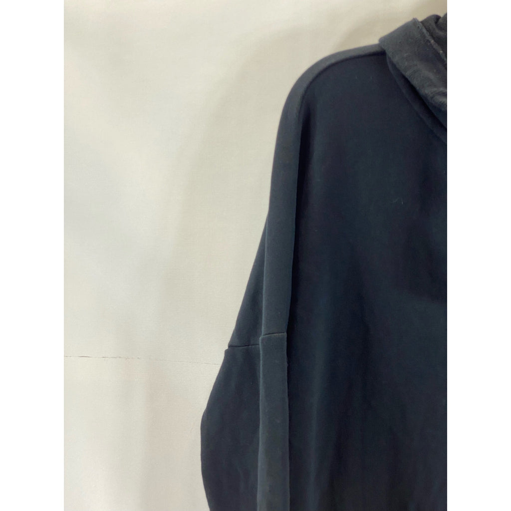 PUMA Women's Black Fusion Elongated Hooded Zip-Up Sweater SZ L