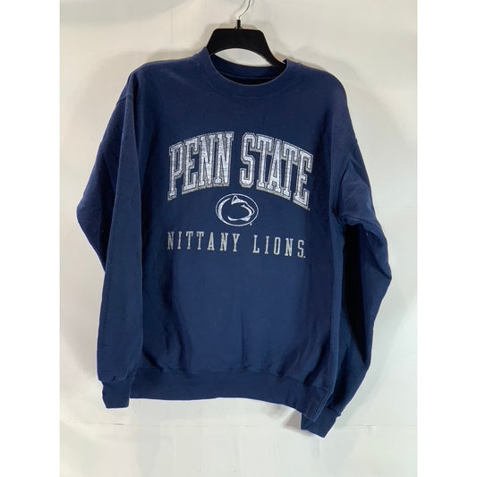 CHAMPION Men's Navy Penn State Nittany Lions Graphic Crewneck Sweatshirt SZ M