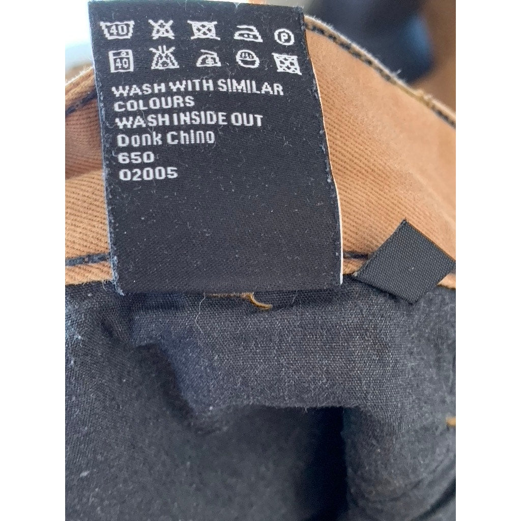 DR. DENIM JEANSMAKER Men's Tan Button-Fly Straight-Leg Four-Pocket Jeans SZ30X32