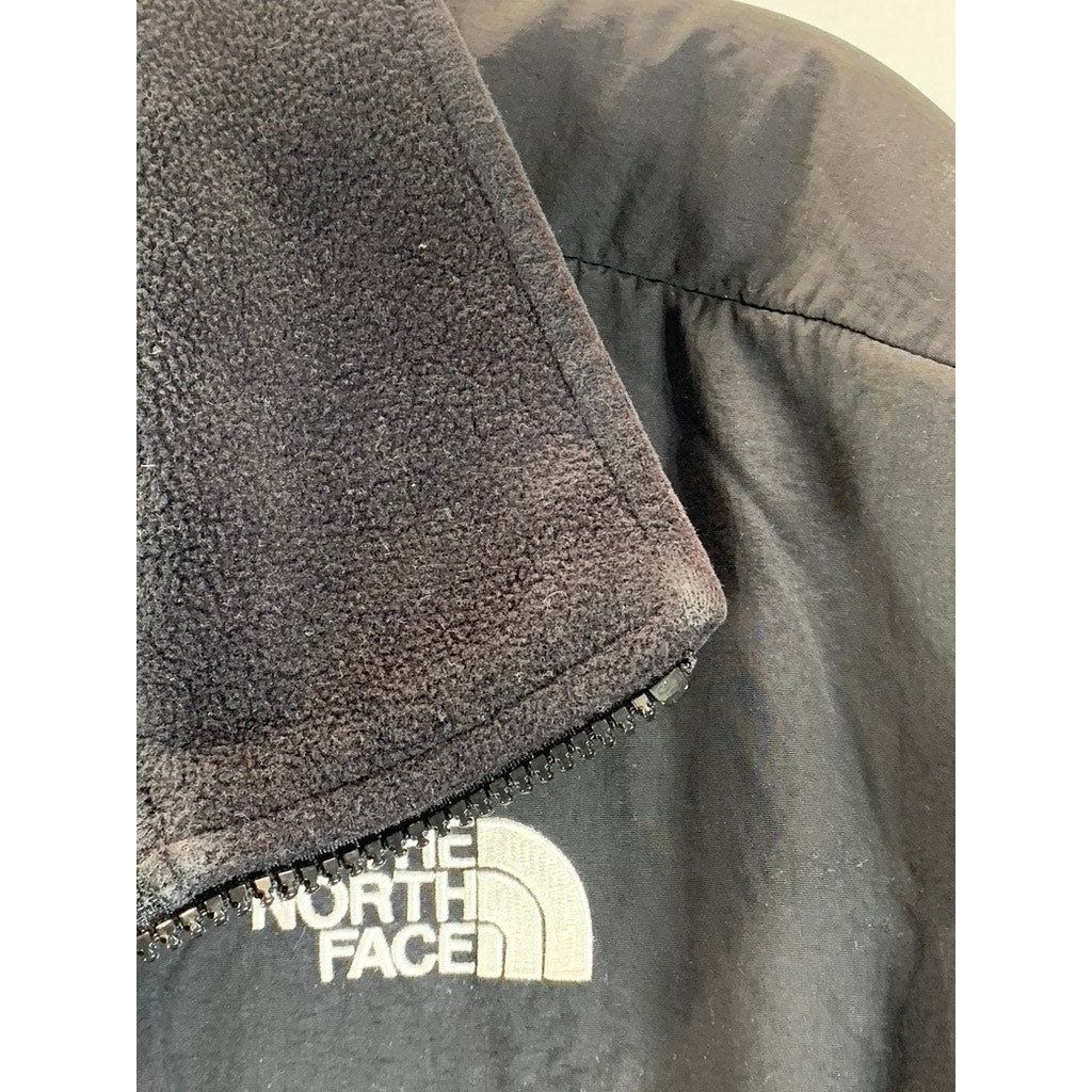 THE NORTH FACE Men's Black PolorTec Fleece Stand Collar Zip-Up Jacket SZ M