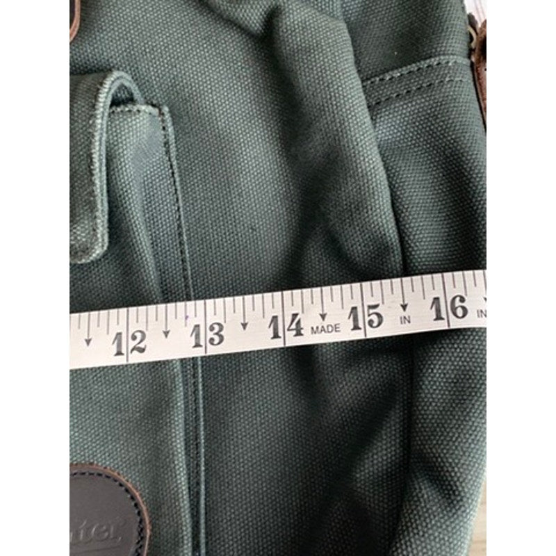 ENTER Classic Collection Green Canvas Messenger Bag
