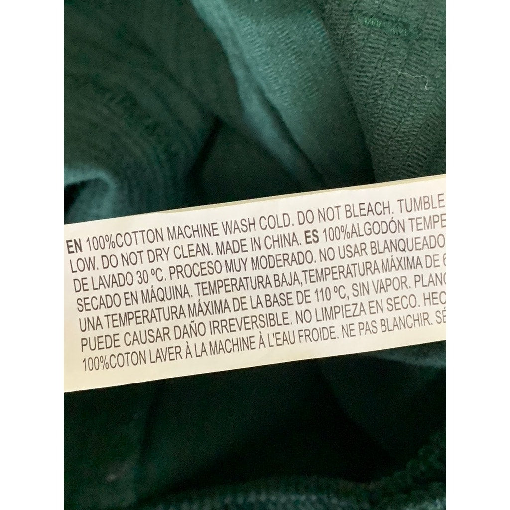FOREVER 21 Women's Dark Green Corduroy Mini Skirt SZ L