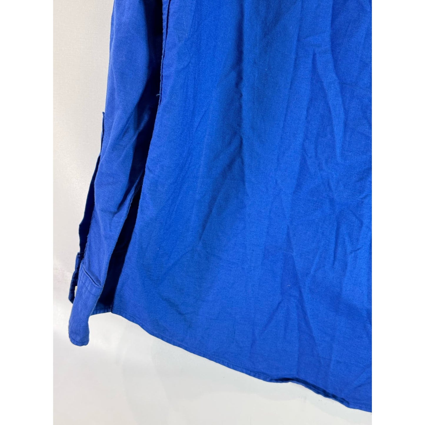 AMERICAN EAGLE OUTFITTERS Men's Tall Dark Blue Classic-Fit Button-Up Shirt SZ LT