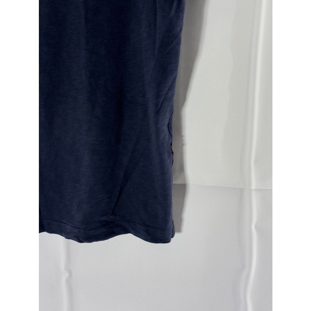 LACOSTE L!VE Men's Navy Crewneck Cotton Short Sleeve T-Shirt SZ 2(XS)