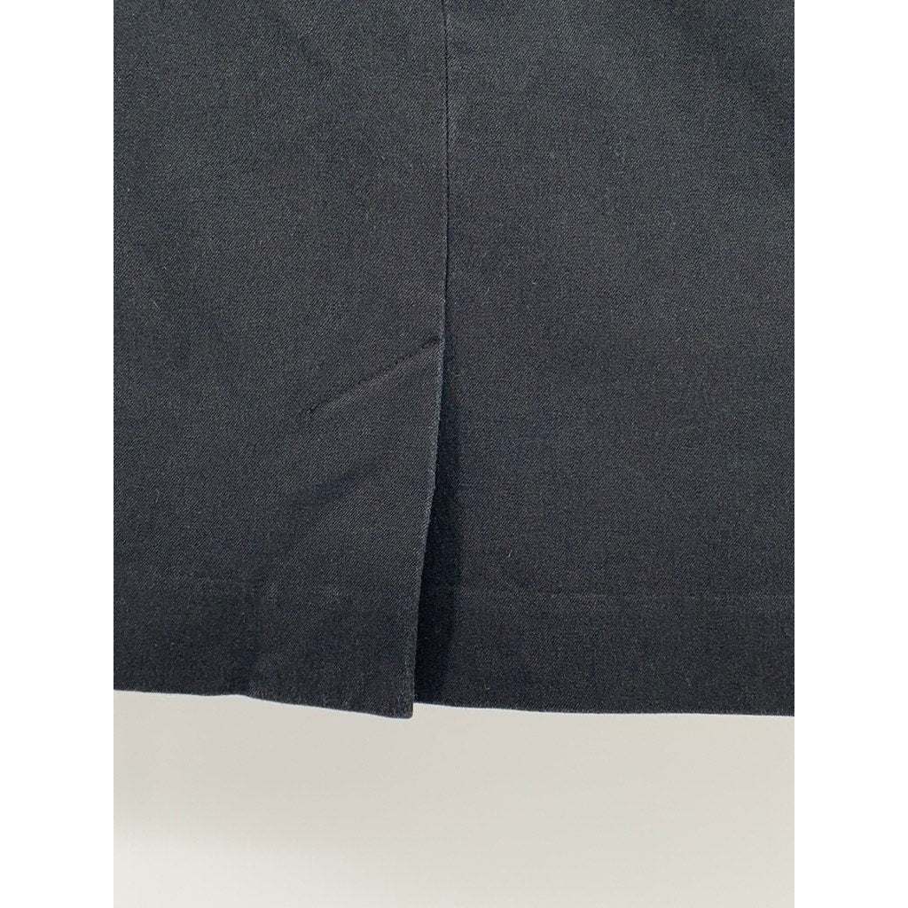 BANANA REPUBLIC Women's Petite Black Solid Straight Mini Skirt SZ 0P