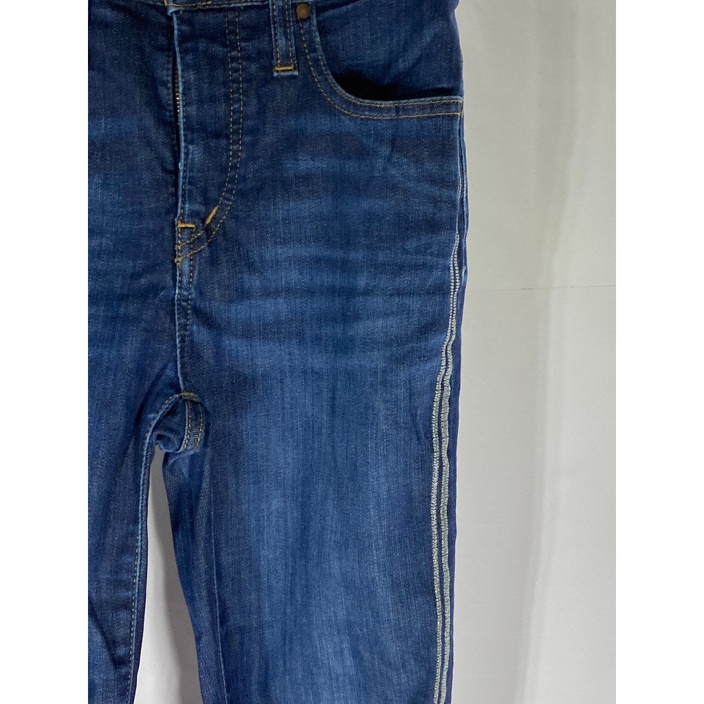 CASLON Women's Dark Blue Indigo Skinny-Leg Regular-Fit Five-Pocket Jean SZ 25/0