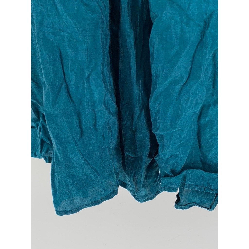 HILLARD & HANSON Women's Vintage Blue A-Line Maxi Skirt SZ S