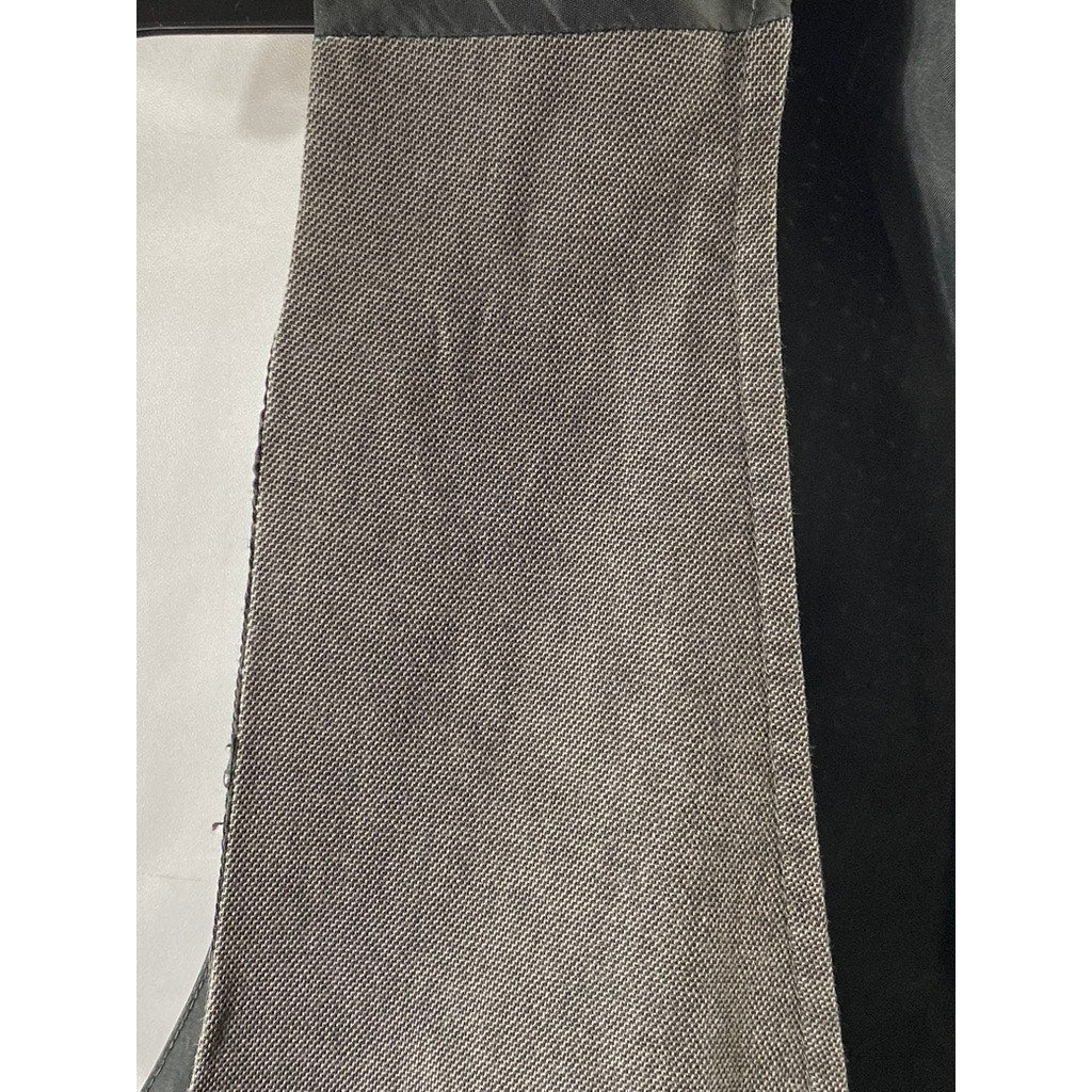 GAP Women's Gray Textured Five-Button V-Neck Sleeveless Suit Vest SZ M