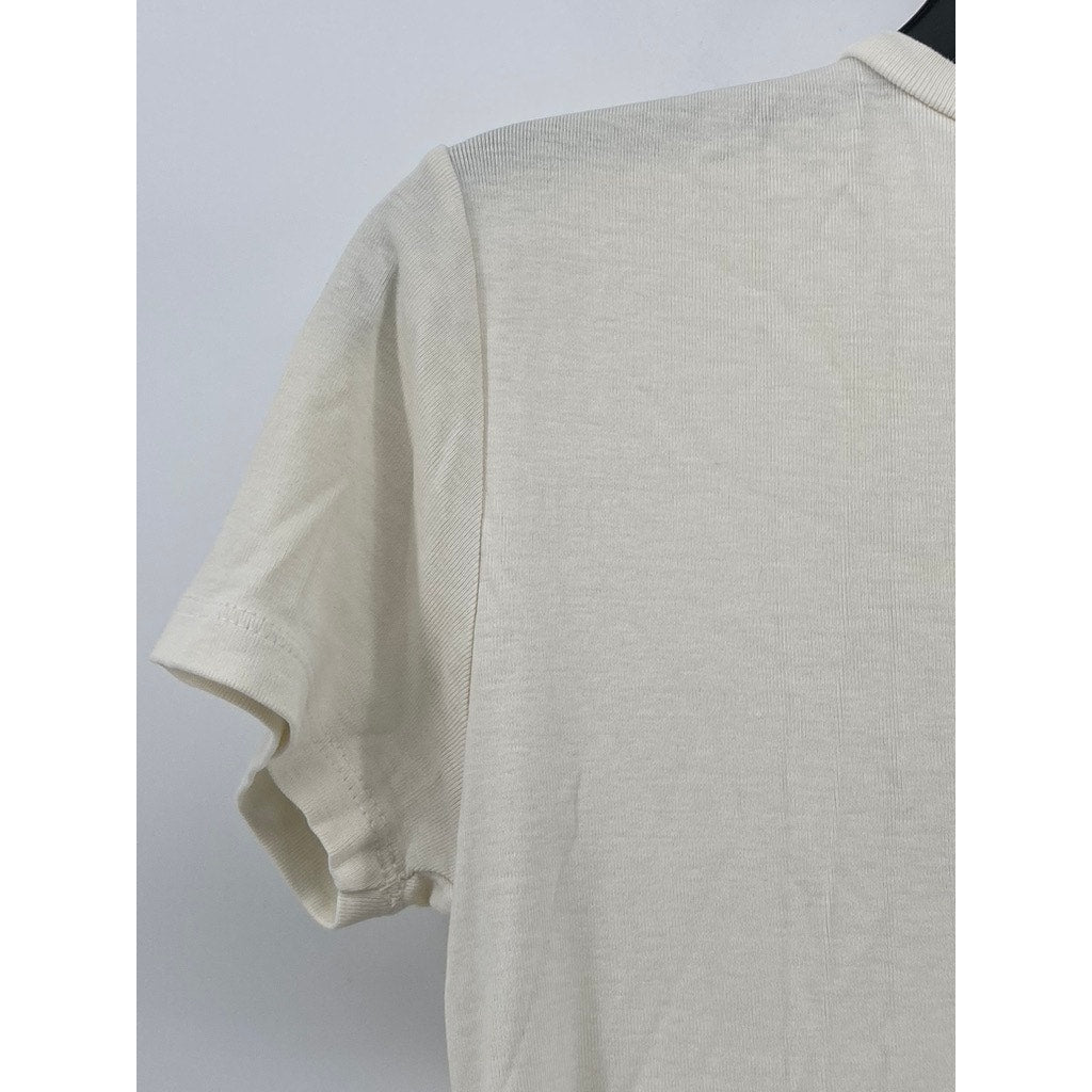 GAP Women's Cream Baby Tee Style SIZE S