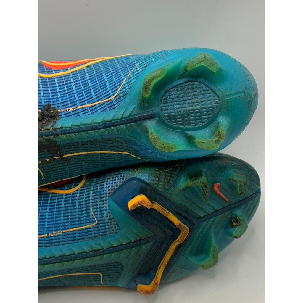 NIKE Women's Teal Blue Murcurial Fit360 FlyKnit Soccer Cleats SZ 7.5