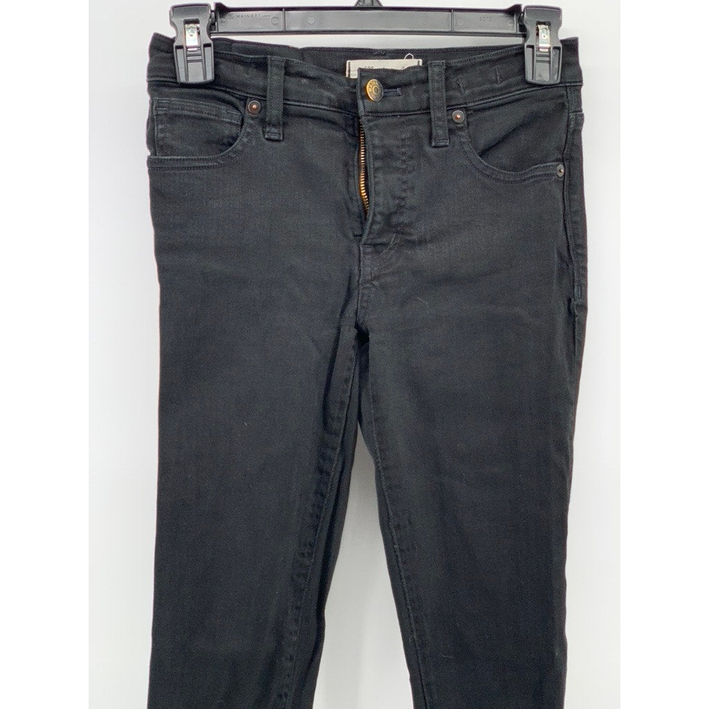 MADEWELL Women's Black Petite 9" High-Rise Skinny Jeans SZ 26S