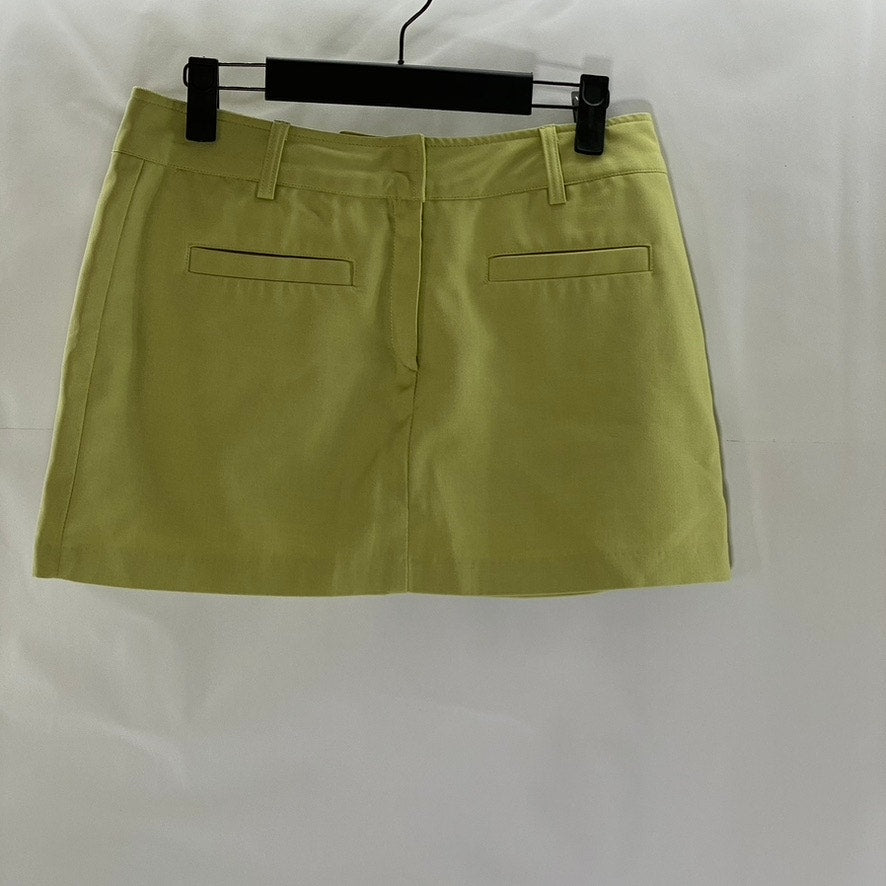 CHAV SEOUL Women's Green Straight Fitted Extra Mini Skirt SZ M