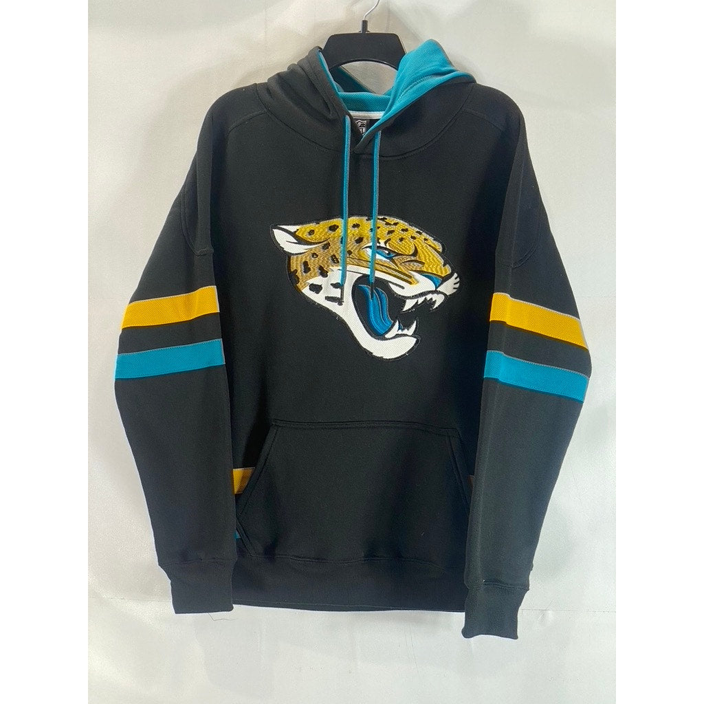 NFL TEAM APPAREL Men's Black Jacksonville Jaguars Graphic Pullover Hoodie SZ M