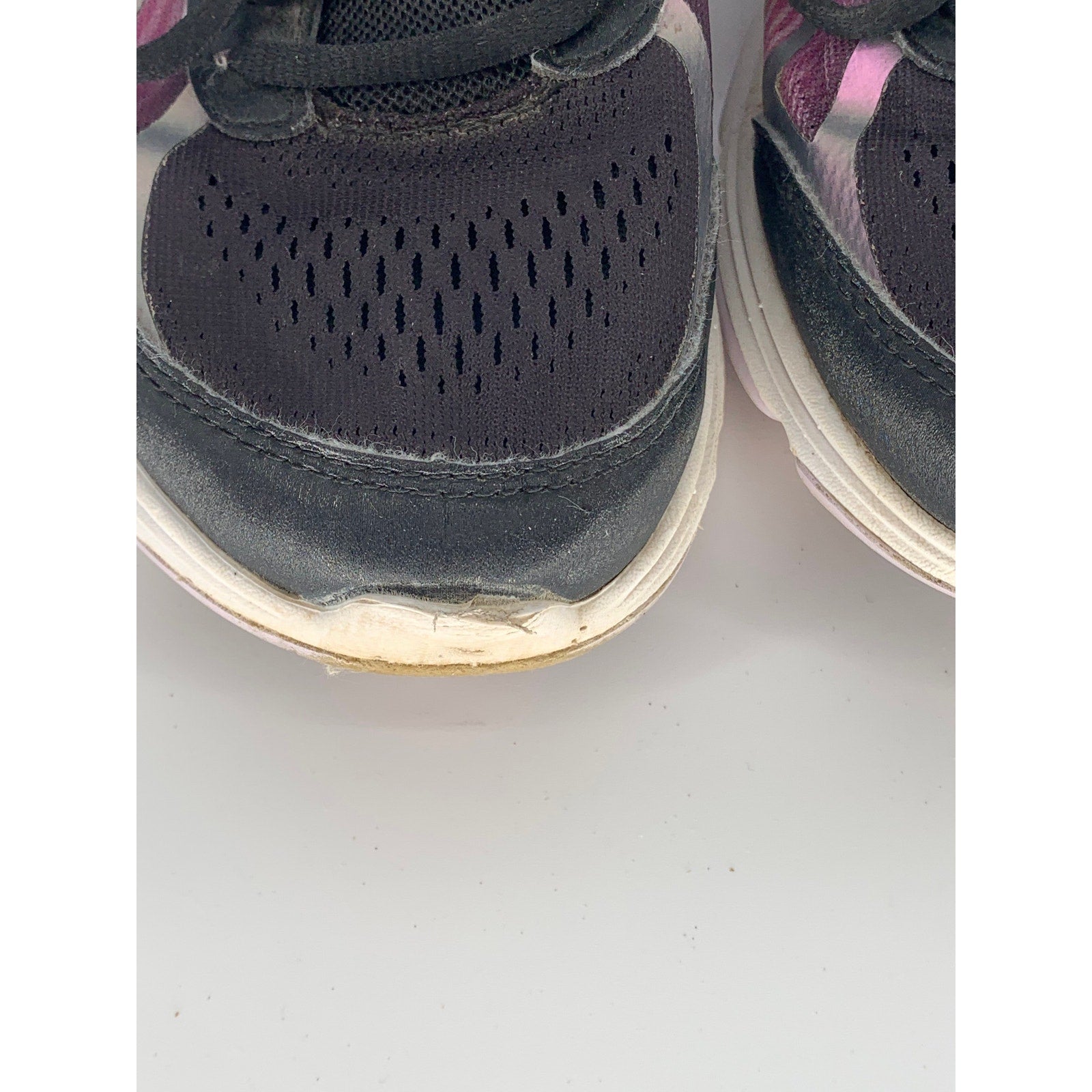 RYKA Women’s Black-Pink Devotion Plus Lace-Up Round-Toe Walking Sneakers SZ 9