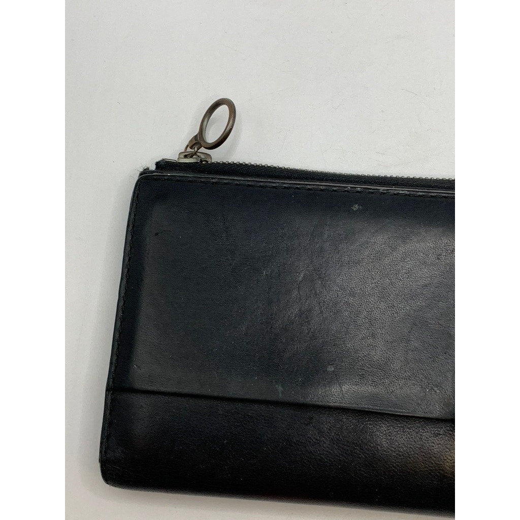 KARA BAGS Women's Black Leather Wallet Bag SZ OS