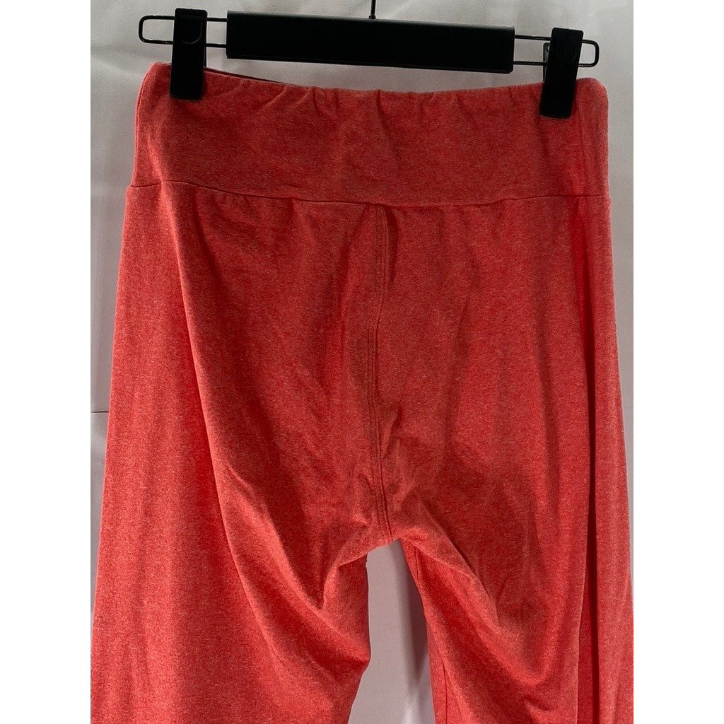 LULAROE Women's Orange Solid Pull-On Lightweight Ankle Leggings SZ OS