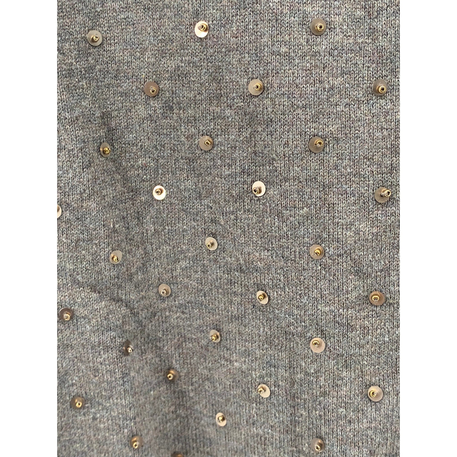BANANA REPUBLIC Women’s Brown Knit Scoop-Neck Sequin Embellished Tank Top SZ M