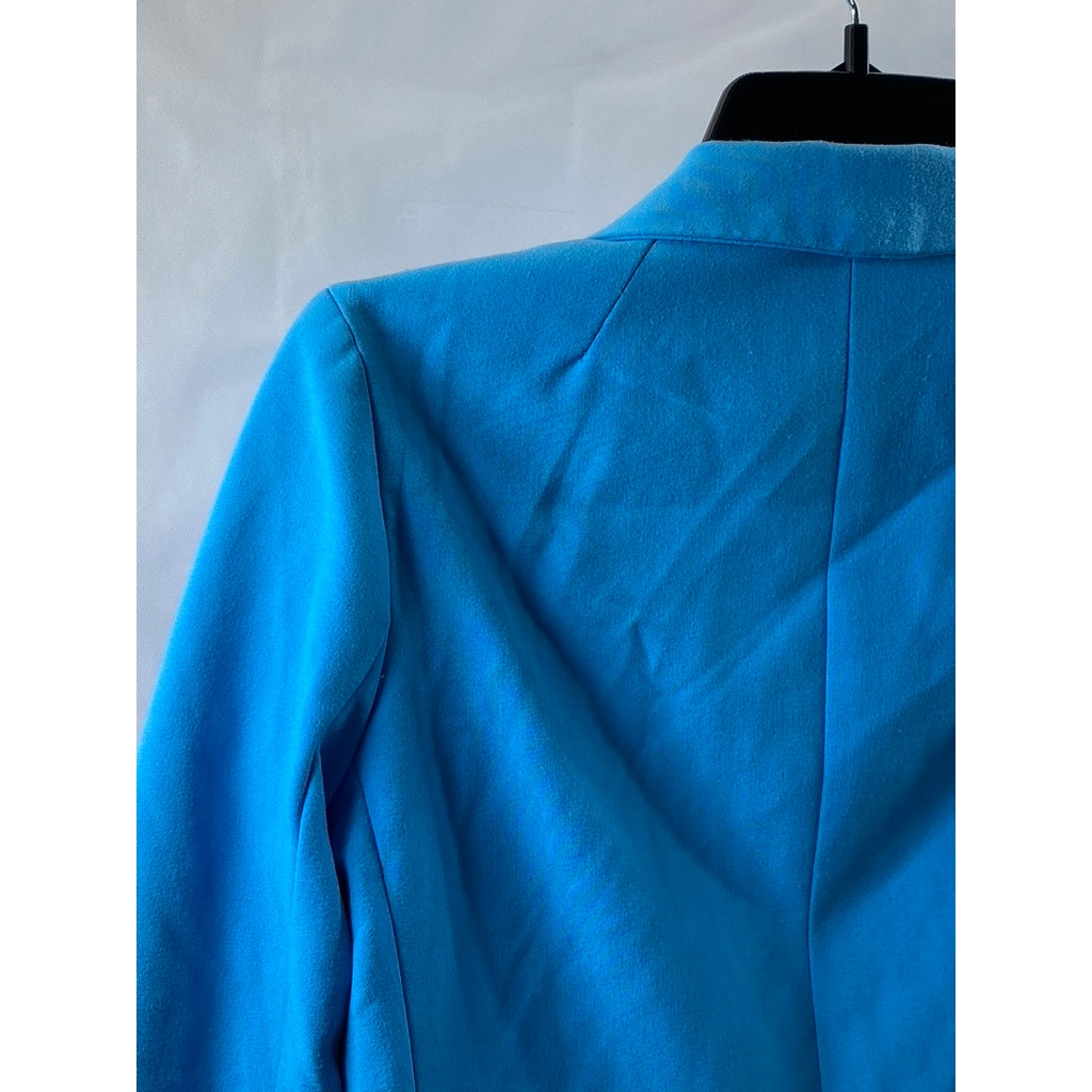 SILENCE + NOISE Women's Blue Notch Lapel Open Front Blazer SZ XS