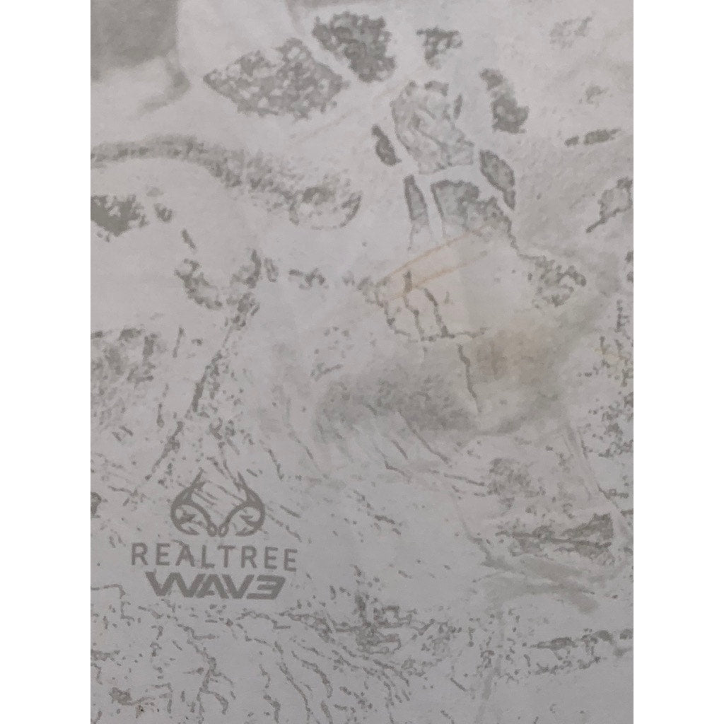 REALTRTEE Men's White-Gray Crewneck Lightweight Short Sleeve T-Shirt SZ 2XL