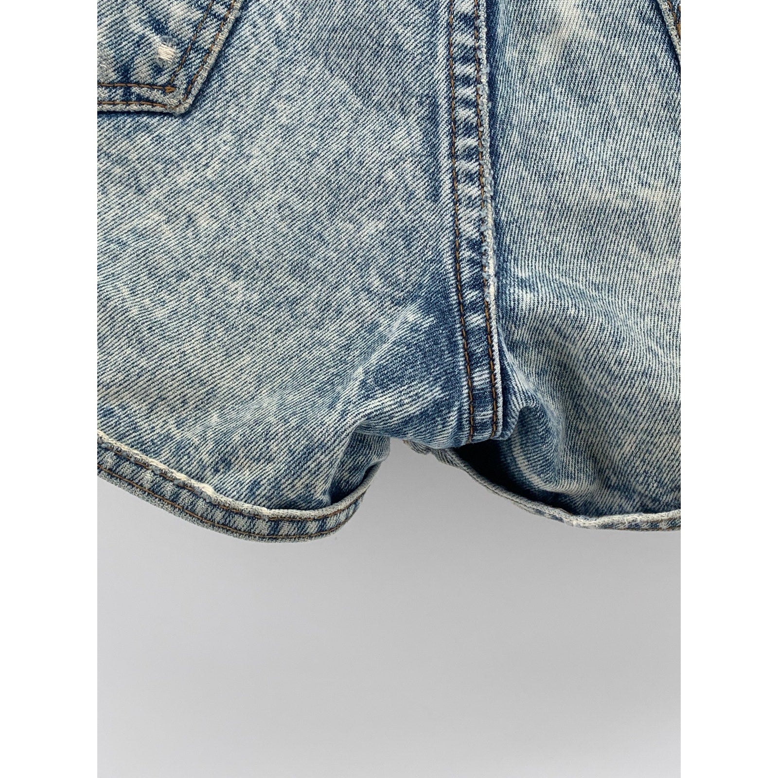 ARIZONA Women's Vintage Y2K Blue Denim Casual Five-Pocket Shorts SZ 29