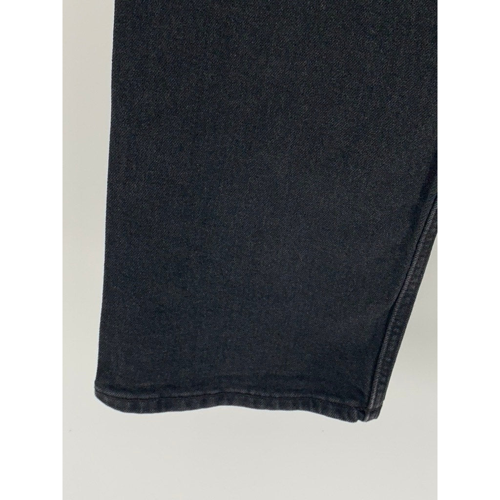 CALVIN KLEIN Men's Black Solid 90's Straight Jeans SZ 28