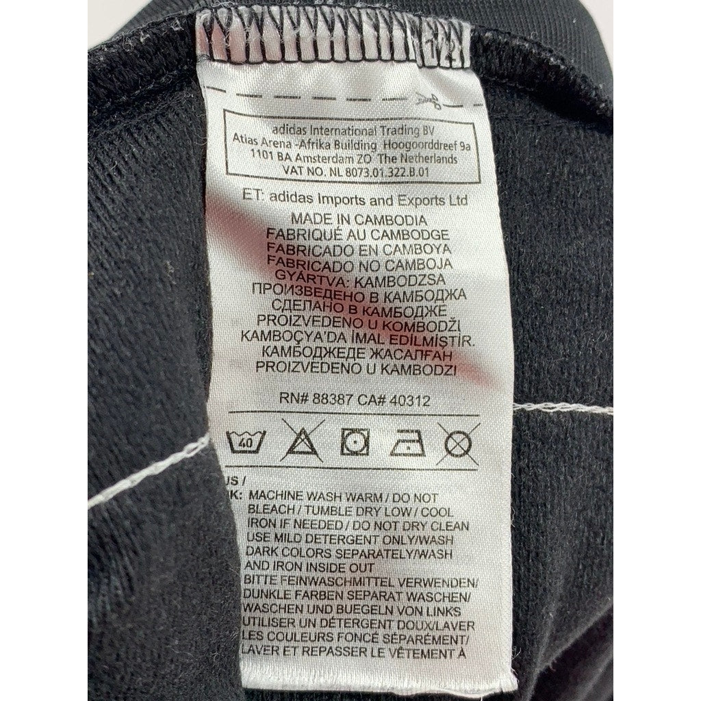 ADIDAS Women's Black Side Logo Active Shorts SZ S