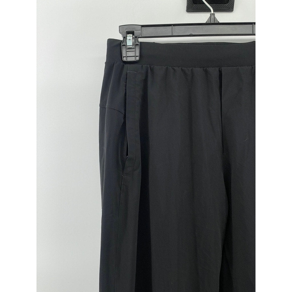 LULULEMON Women's Black Solid Pull-On High-Rise Zipper-Hem Jogger SZ S