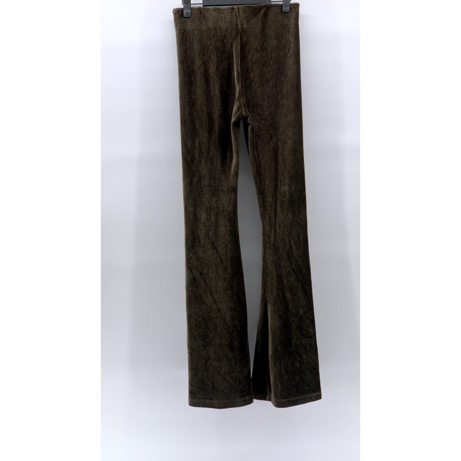 EVENUEL Women's Brown Corduroy Pull-On Wide-Leg Pocketless Pants SZ 14/15
