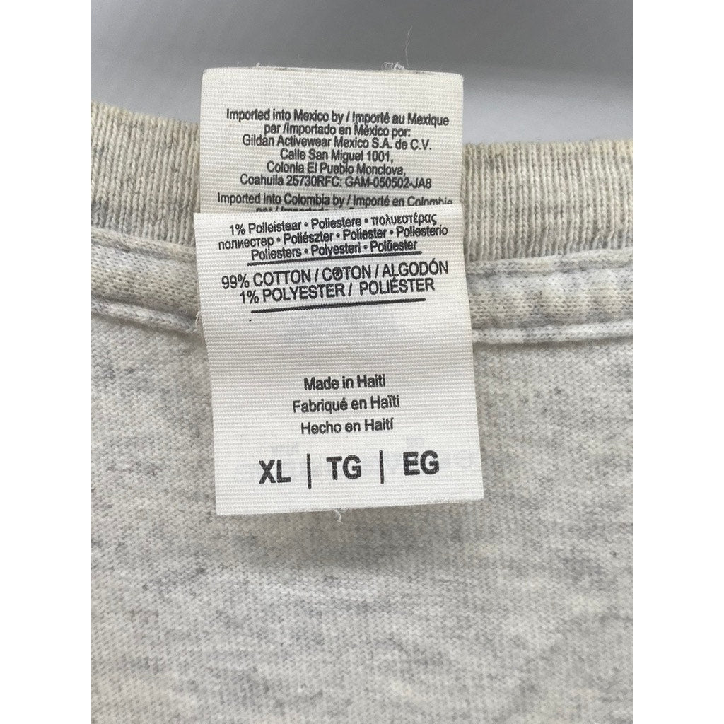 GILDAN Men's Heather Gray I Love FujiFilm Crewneck Short Sleeve T-Shirt SZ XL